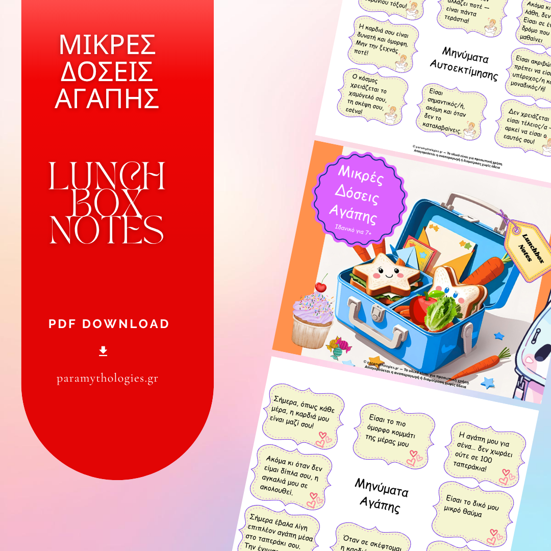Μικρές Δόσεις Αγάπης – Lunchbox Notes για Παιδιά